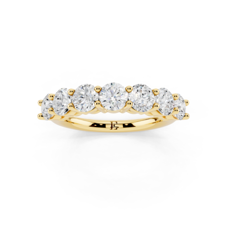 Seven Stone Moissanite Band