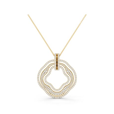 Ripple Moissanite Pendant