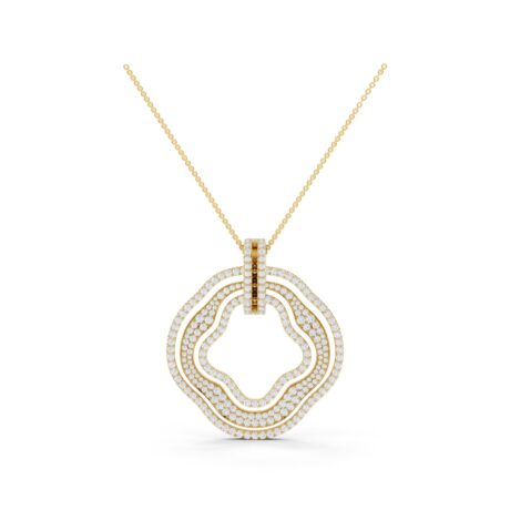 Ripple Moissanite Pendant