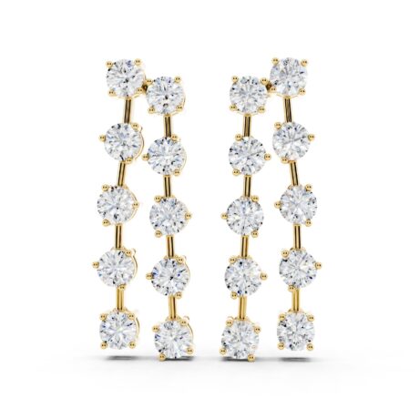 Symphony Drop Moissanite Earrings