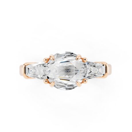 Tapered Baguette Accent Ring