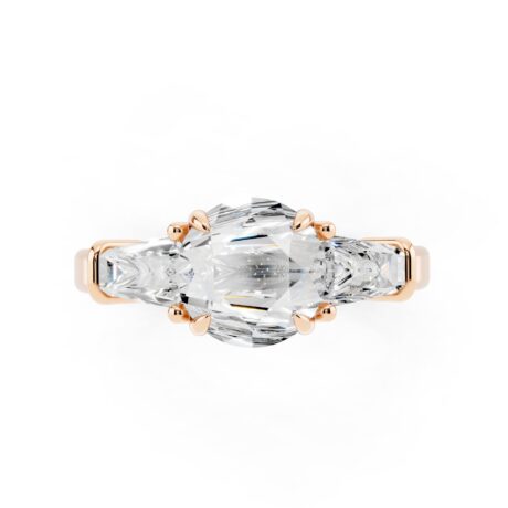 Tapered Baguette Accent Ring