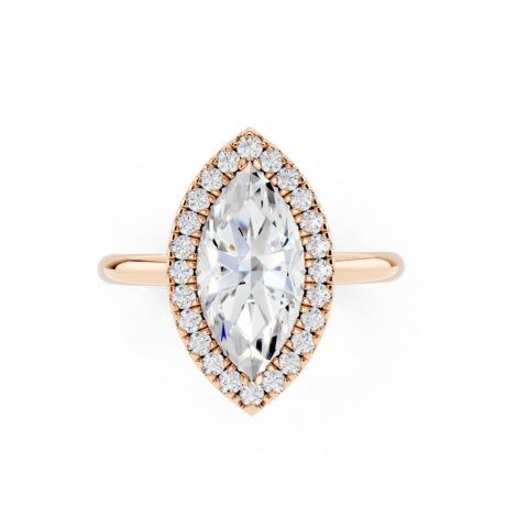 Marquise Halo Ring