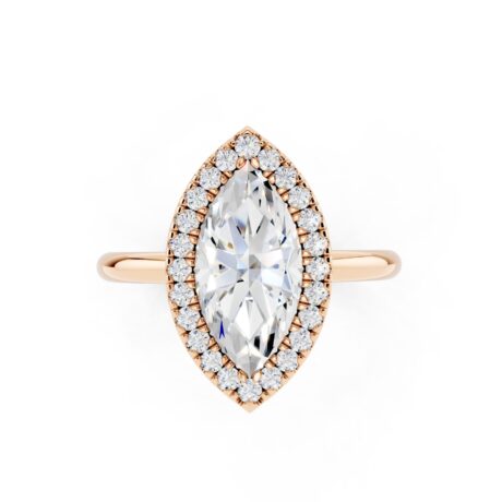 Marquise Halo Ring