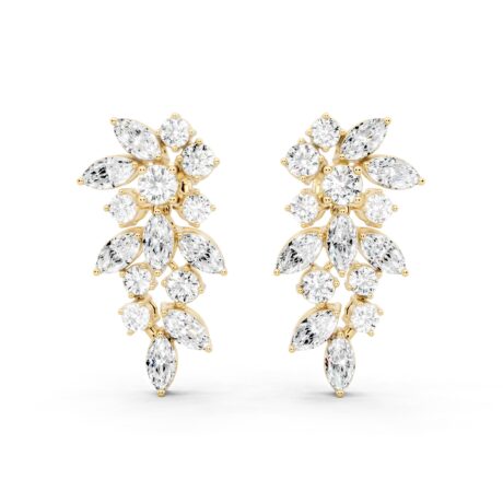 Round Marquise Drop Fashion Earrings