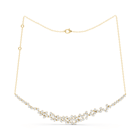 Clustered Round fashion nacklace