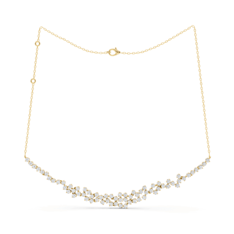 Clustered Round fashion nacklace