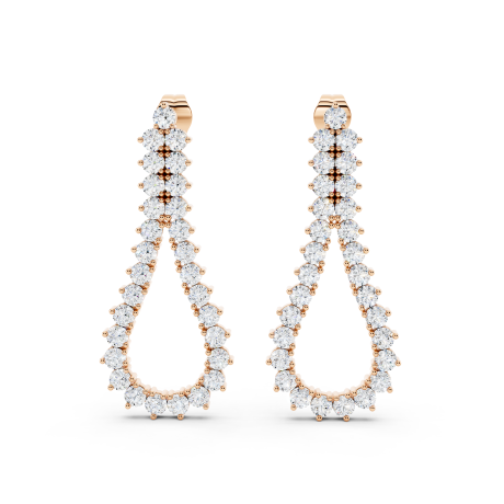 Teardrop Diamond Earrings